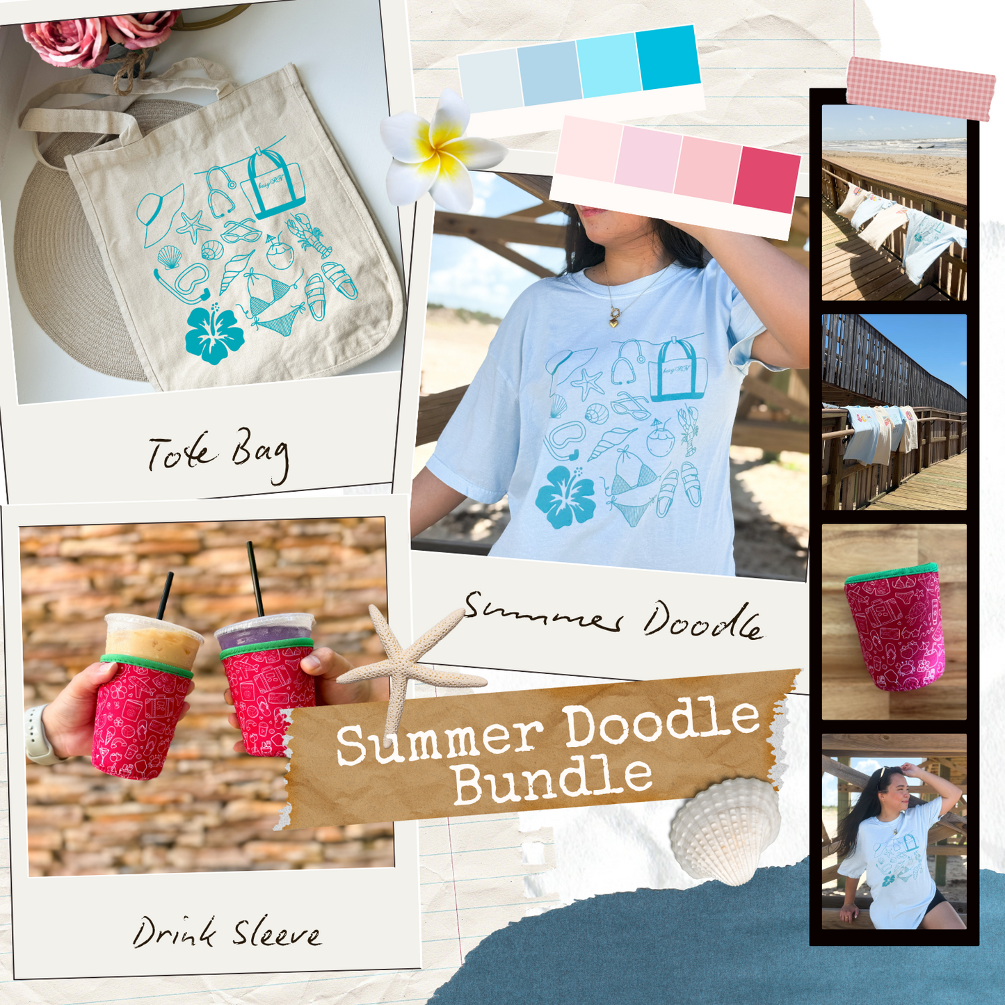 T-Shirt, Tote, Drink Sleeve Bundle - FREE U.S. Shipping