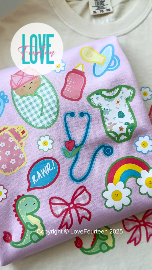 Snuggle Crew Patchwork (T-Shirt & Crewneck)