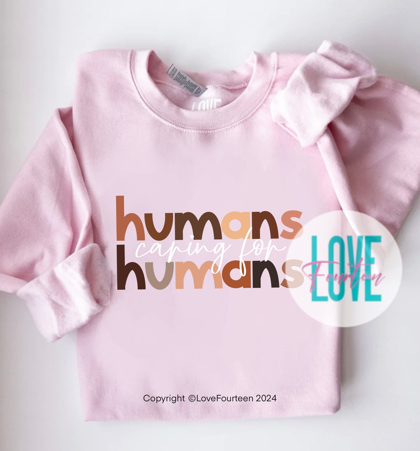 Humans Caring for Humans Crewneck
