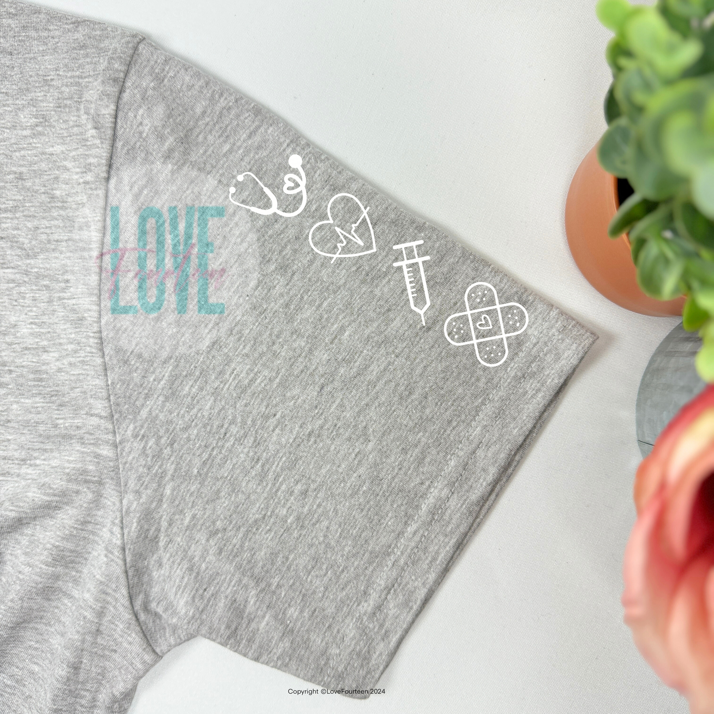 Nurse Floral Meadow Tee (Cardiology)