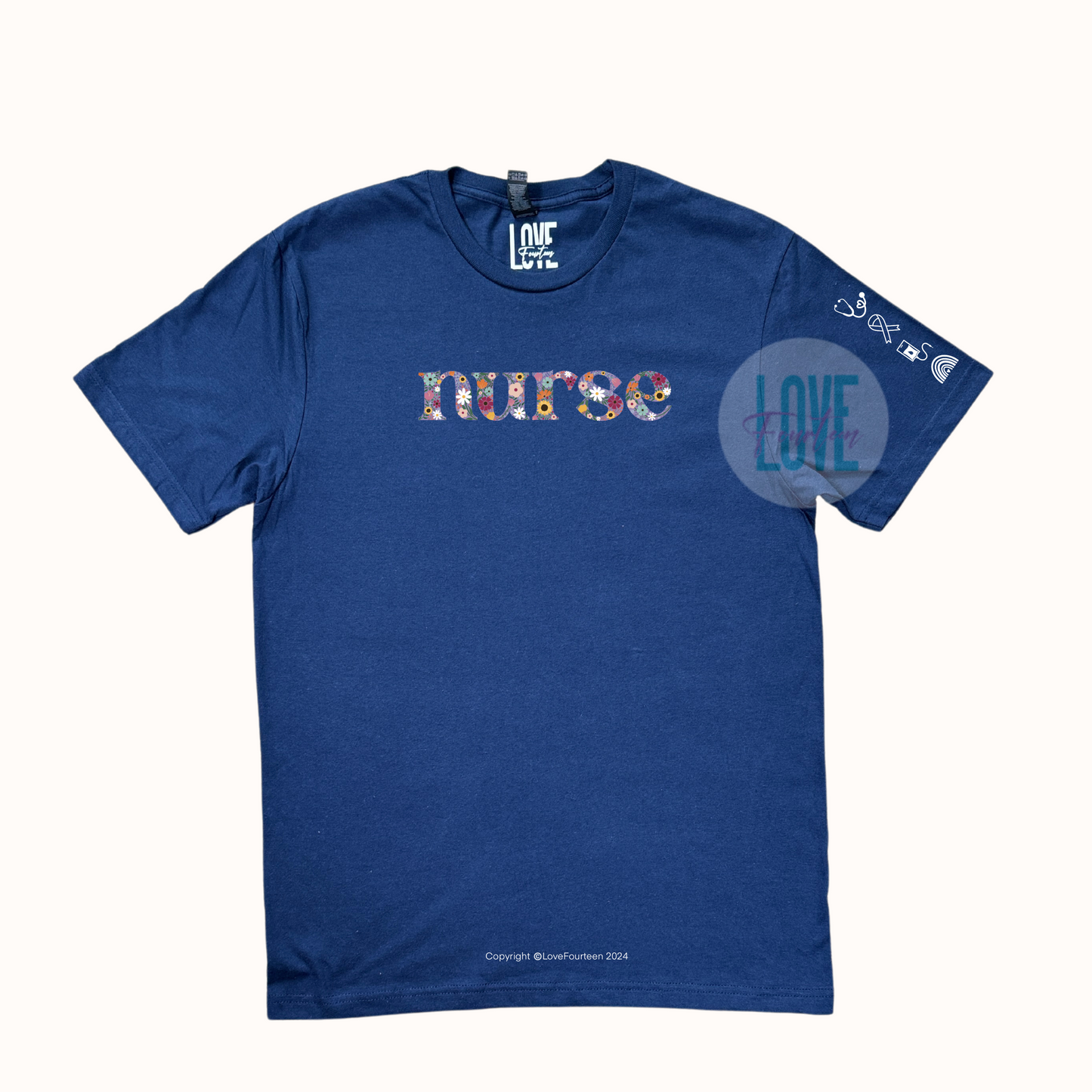 Nurse Floral Meadow Tee (Oncology)