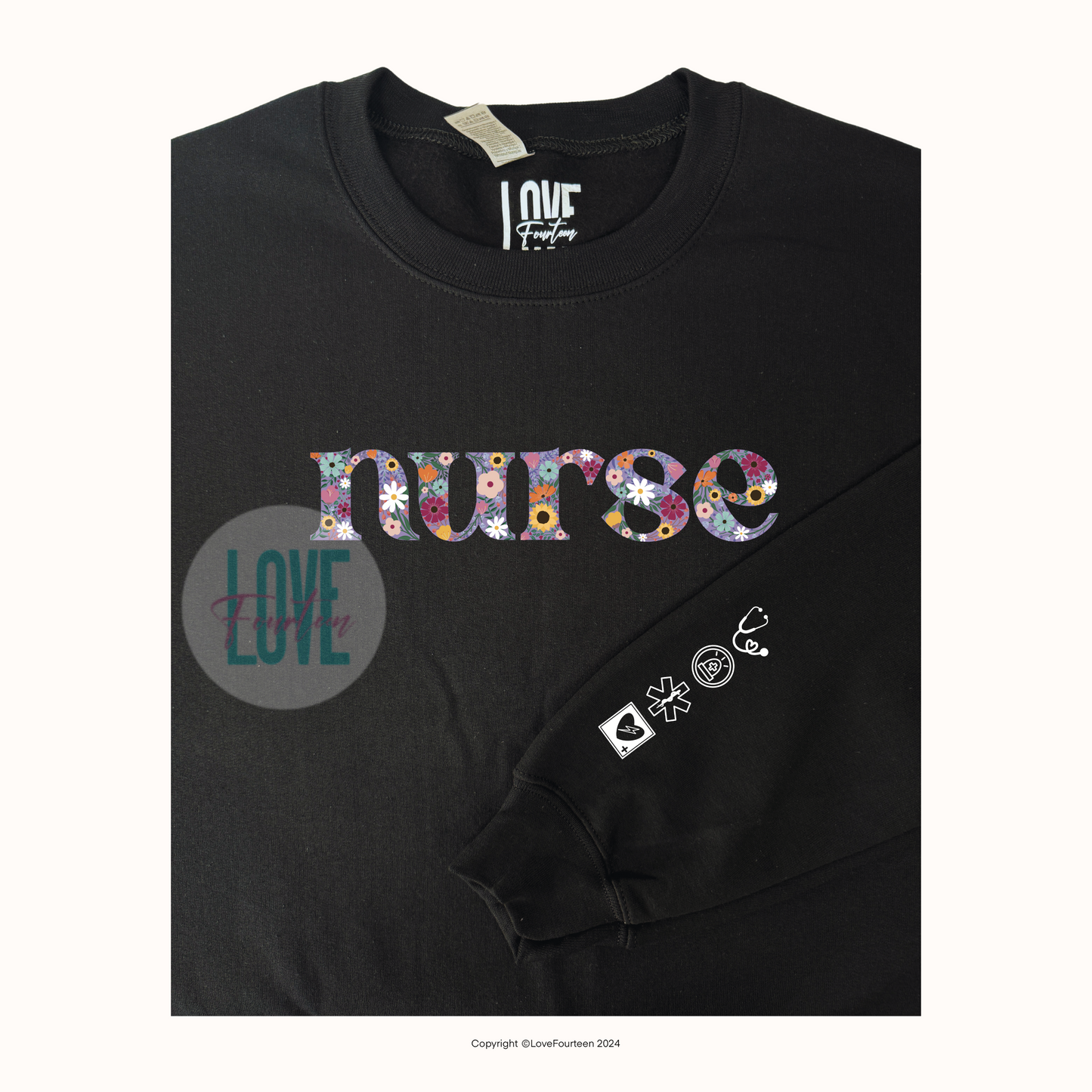Nurse Floral Meadow Crewneck (ER)