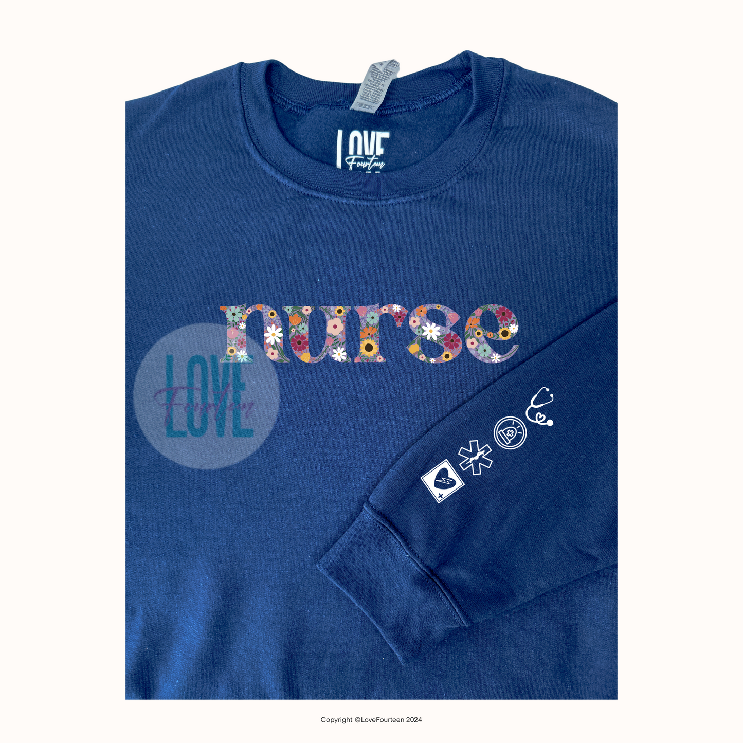 Nurse Floral Meadow Crewneck (ER)