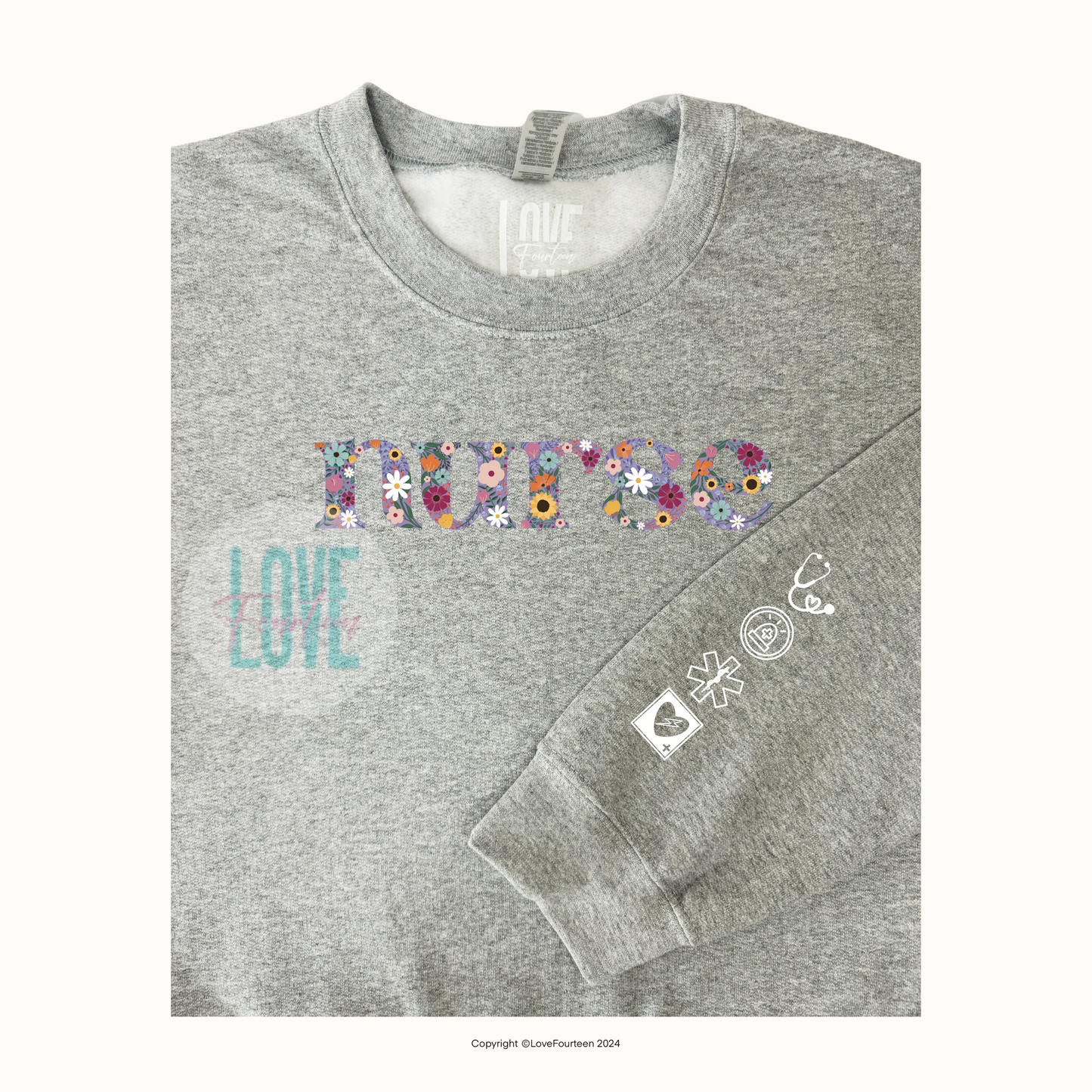 Nurse Floral Meadow Crewneck (ER)