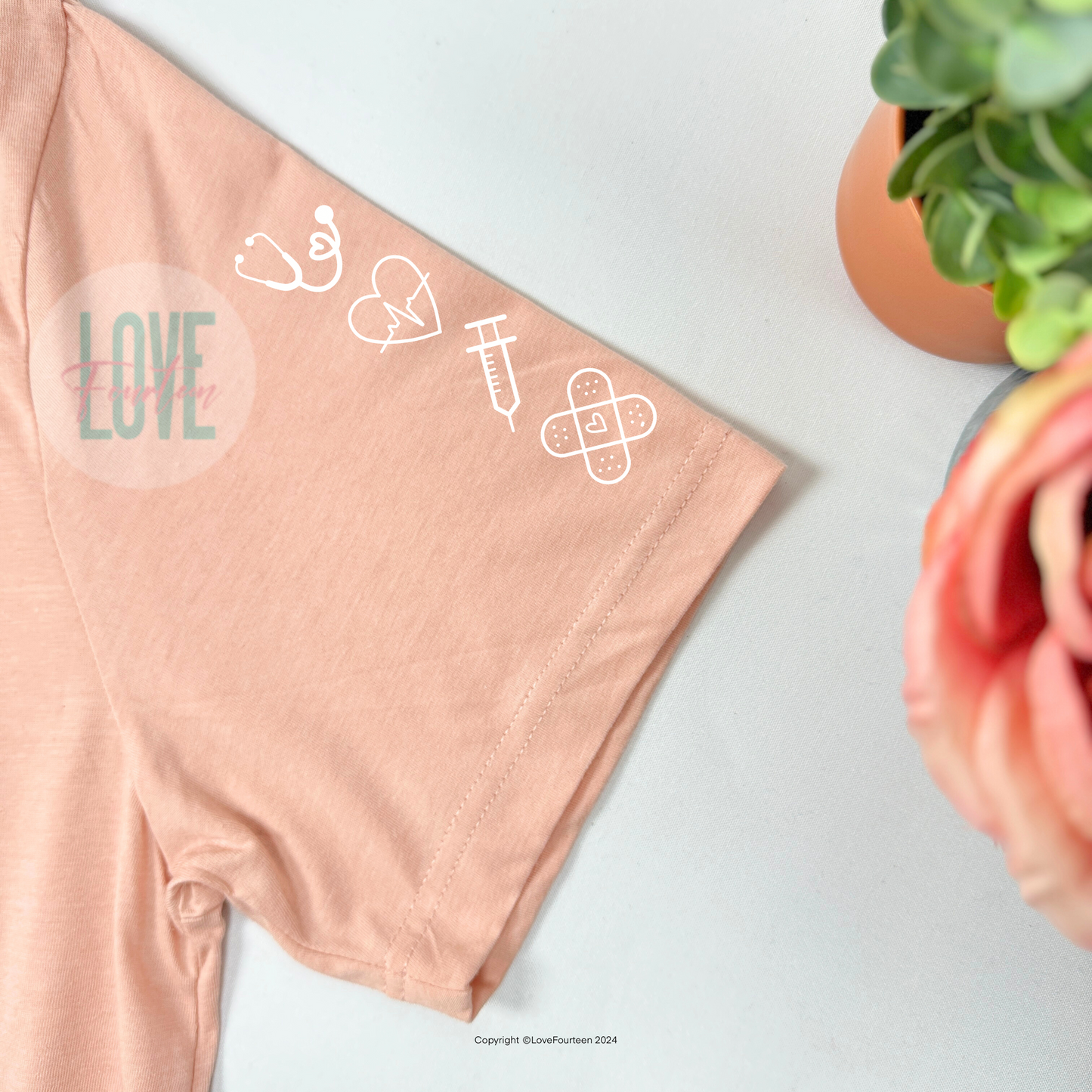 Nurse Floral Meadow Tee (Cardiology)
