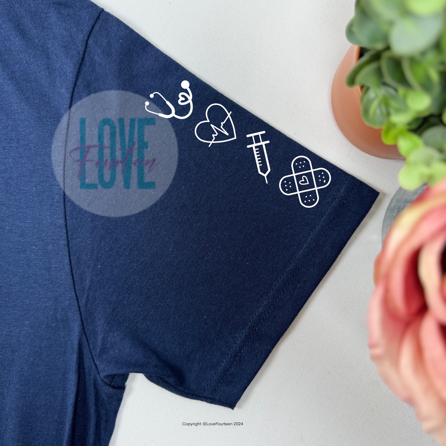 Nurse Floral Meadow Tee (Cardiology)