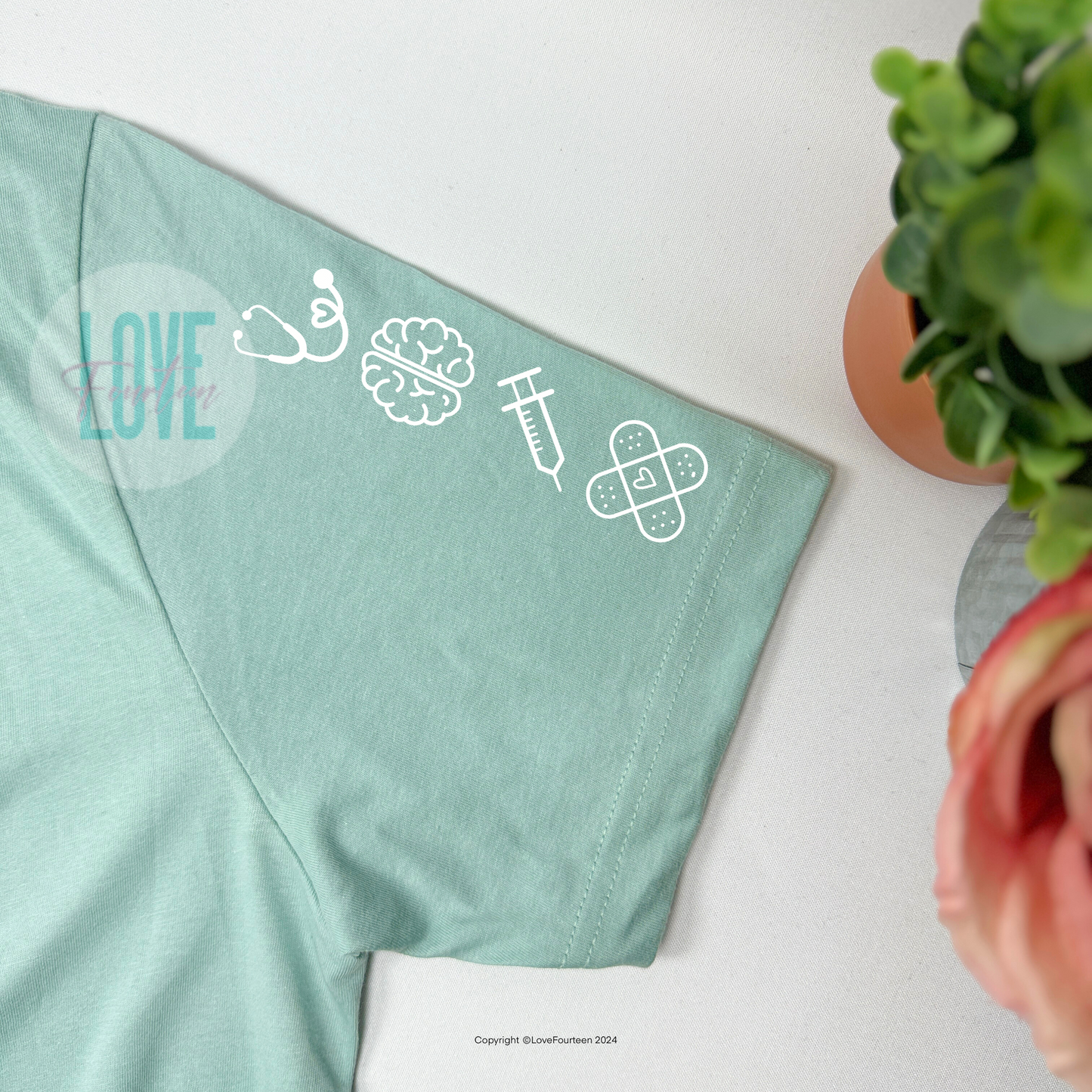Nurse Floral Meadow Tee (Neurology)