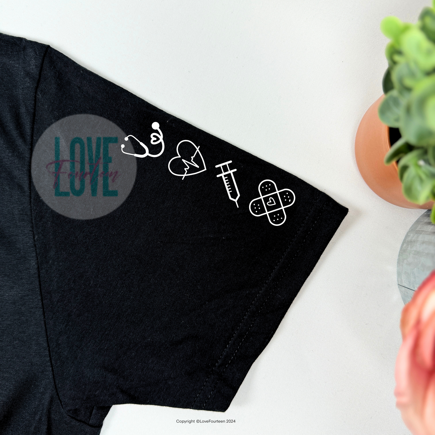 Nurse Floral Meadow Tee (Cardiology)