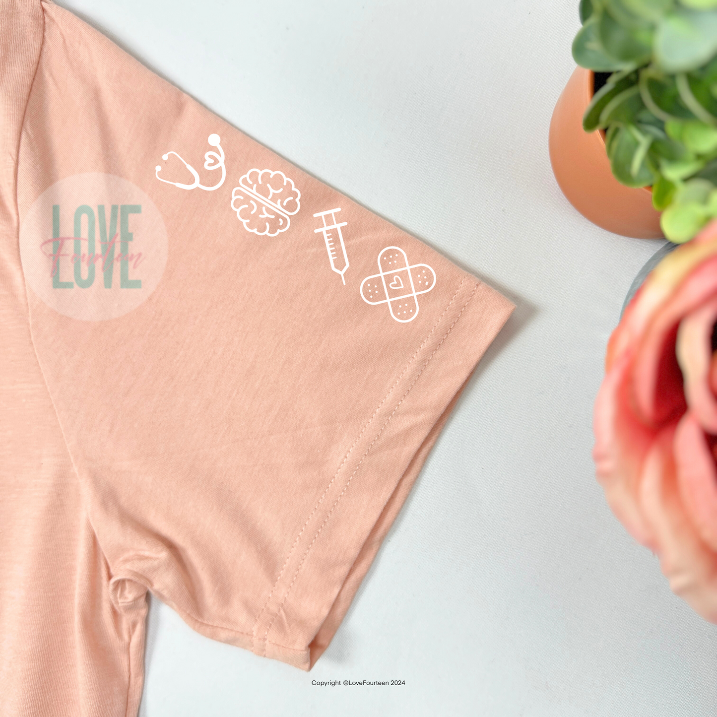 Nurse Floral Meadow Tee (Neurology)