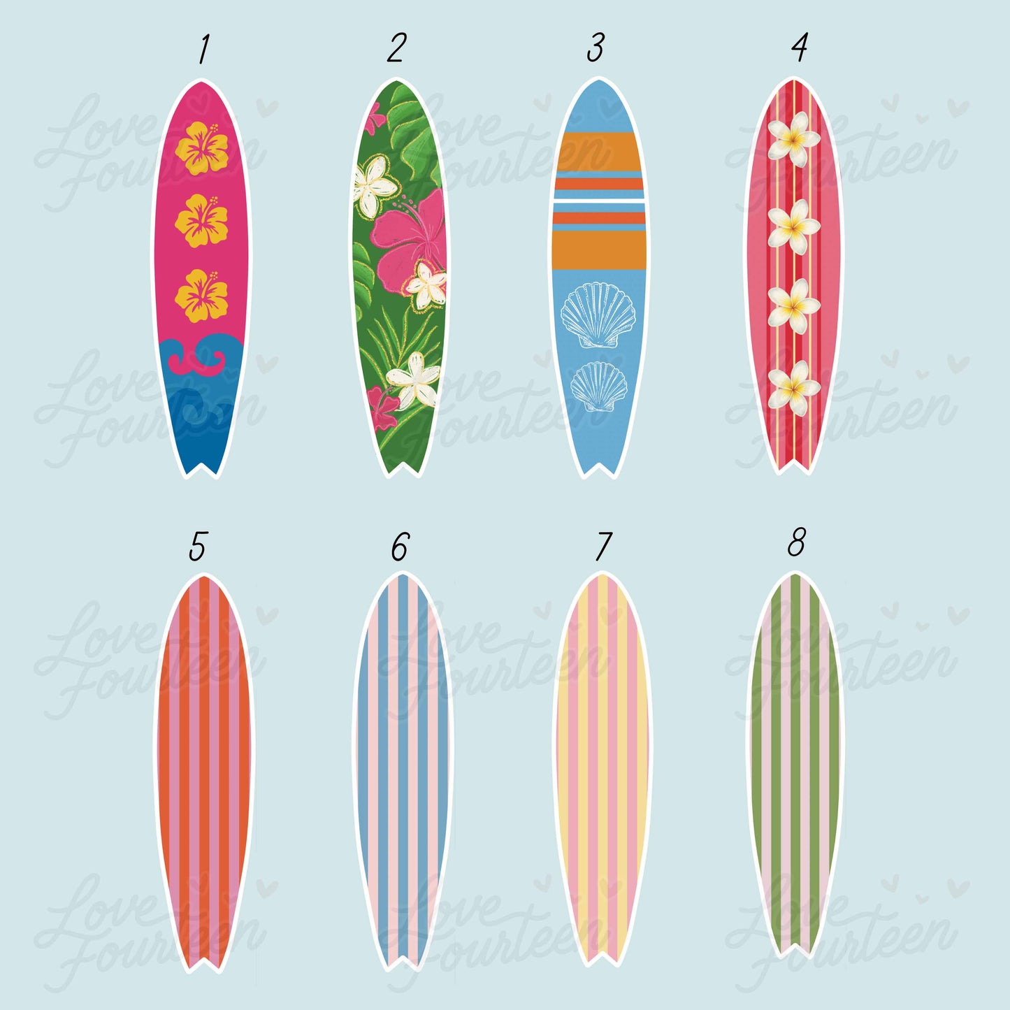 Surfboard Bookmarks