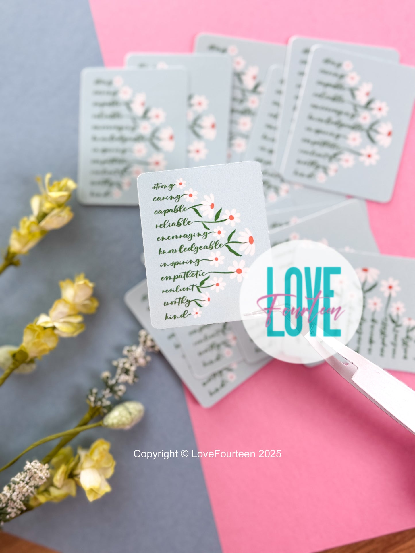 Daisy Affirmations - Die Cut Sticker