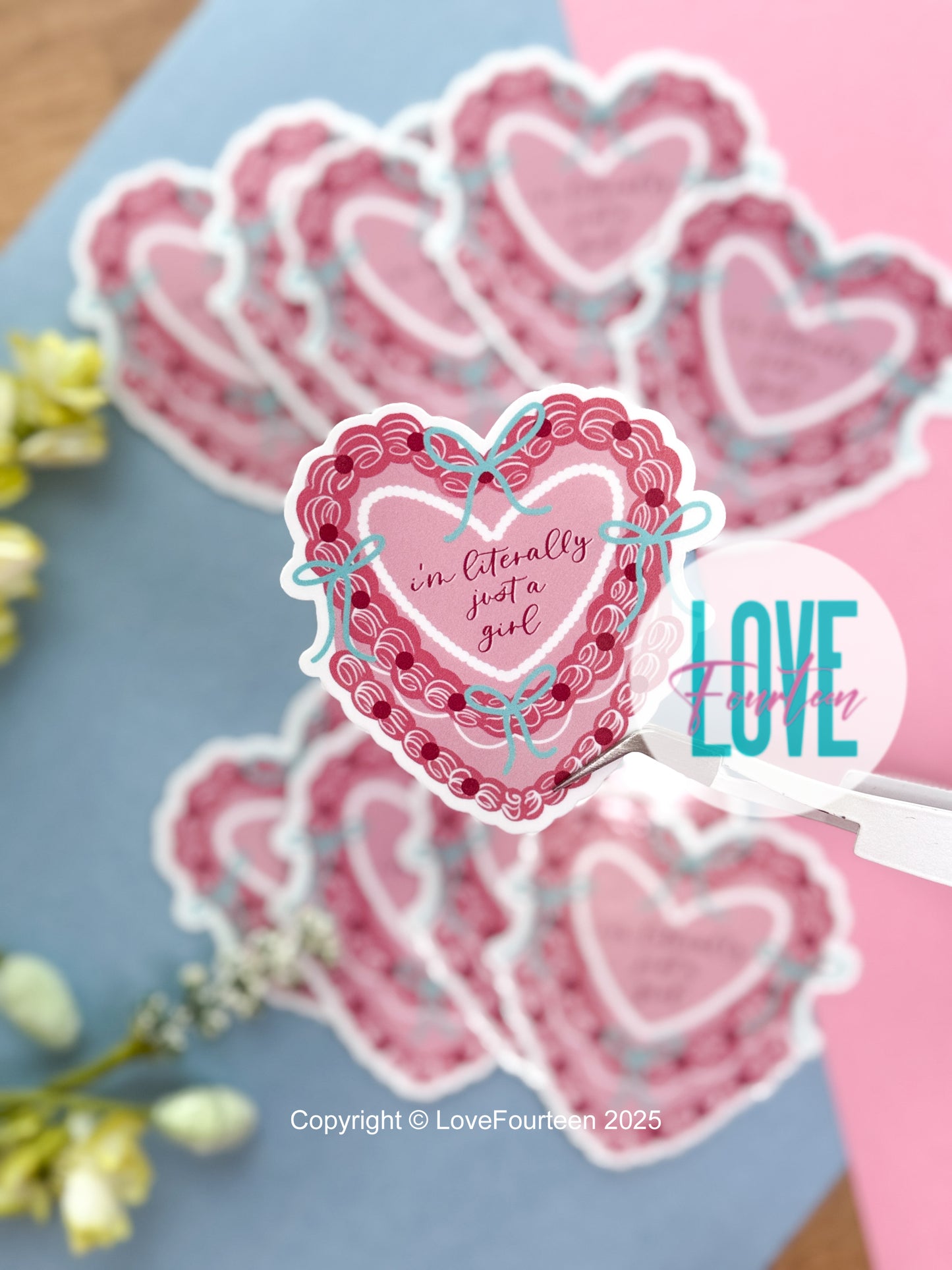 I'm literally just a girl - Die Cut Sticker