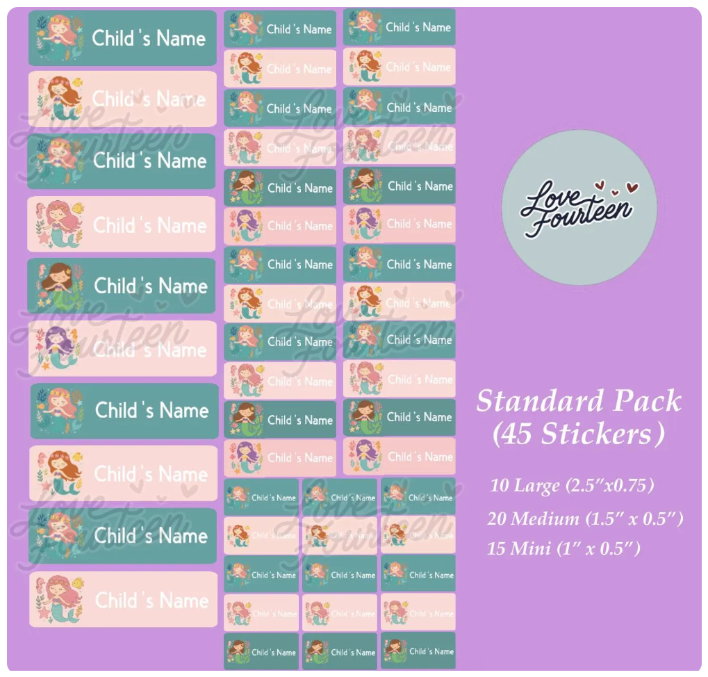 Mermaid Name Labels