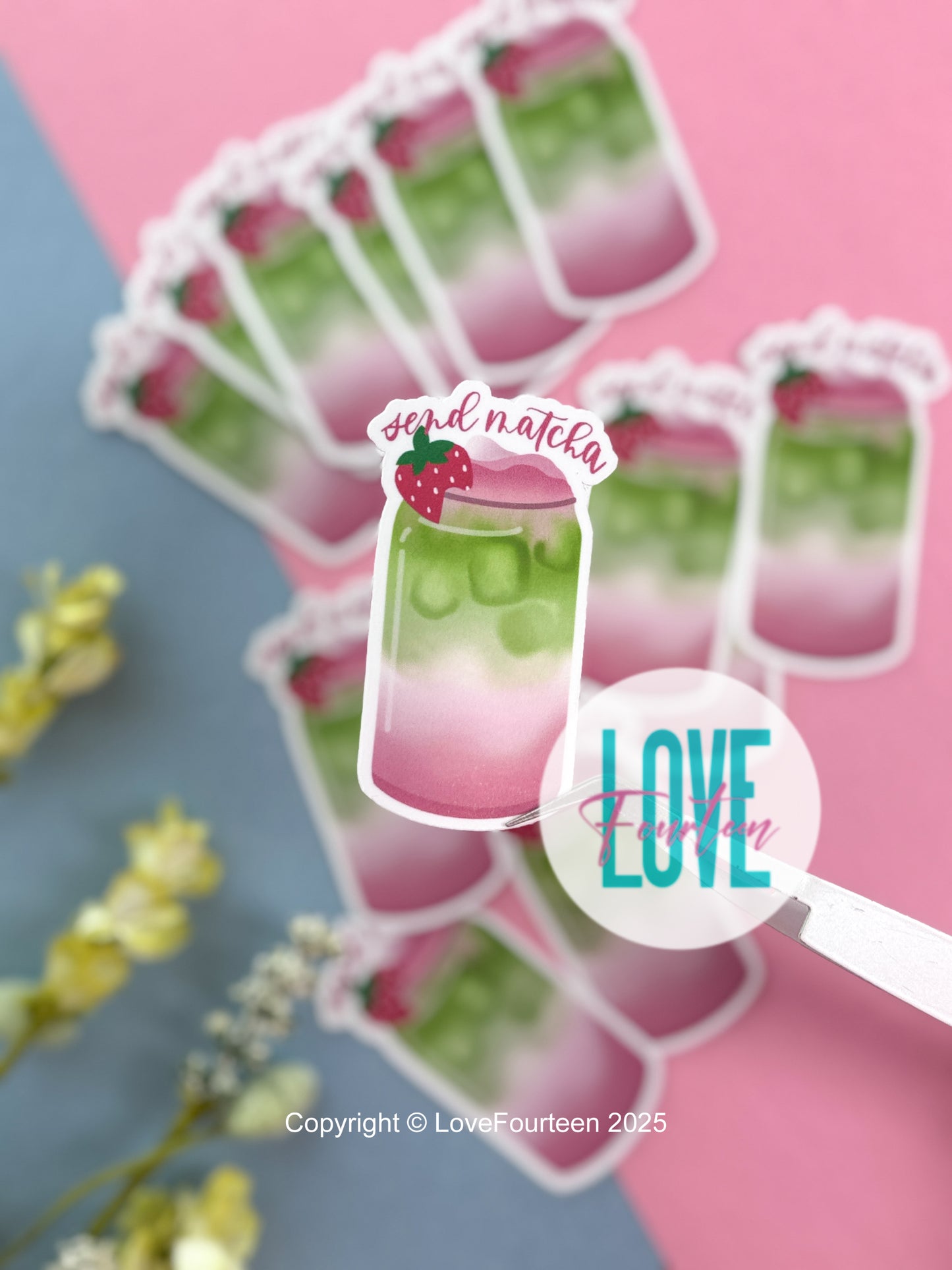 Send Matcha - Die Cut Sticker