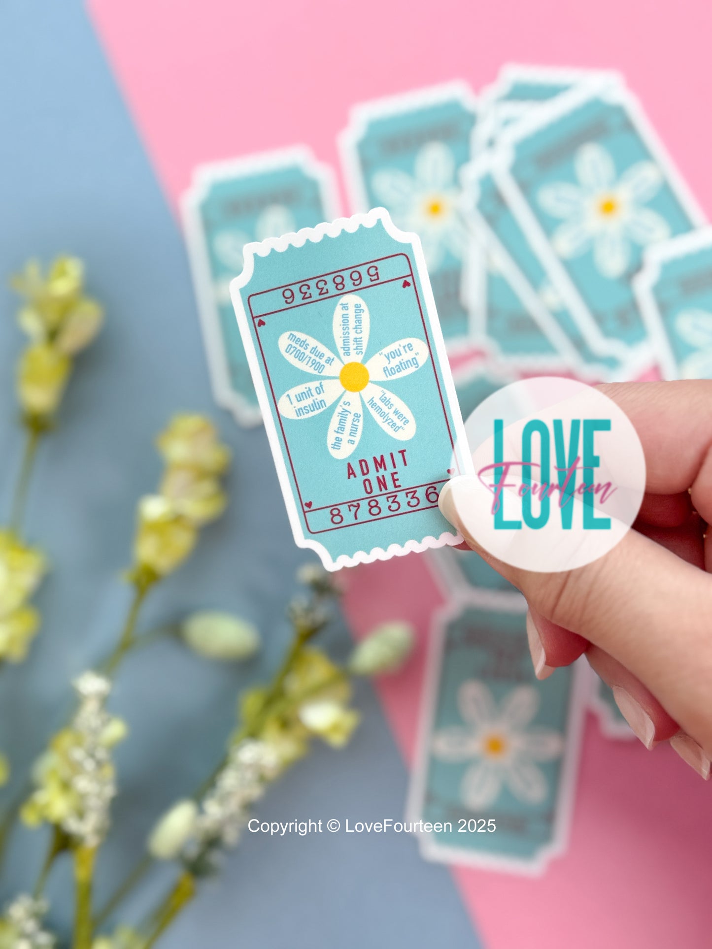 Shift Change Ticket - Die Cut Sticker