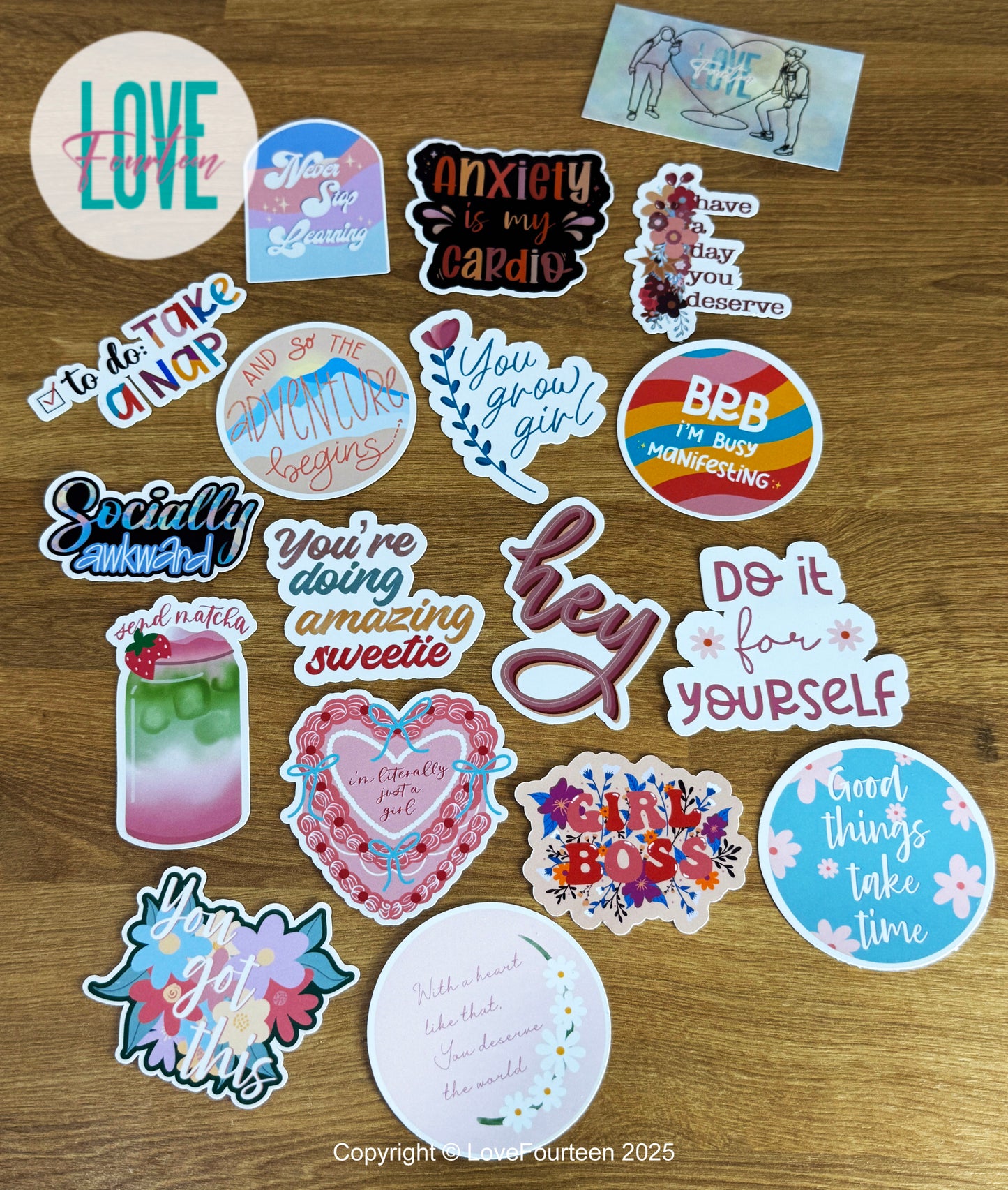 Motivational Stickers,Inspirational Sticker,Quote,Positive Affirmation,Self love,Daily reminder,Mental Health - Sticker Bundle