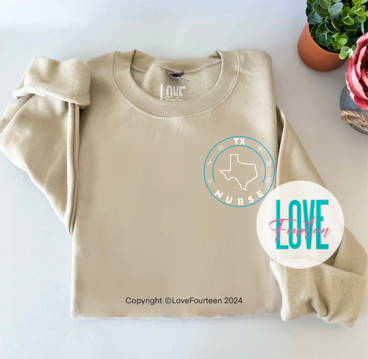 Nurse State Crewneck Sweatshirt (V2)