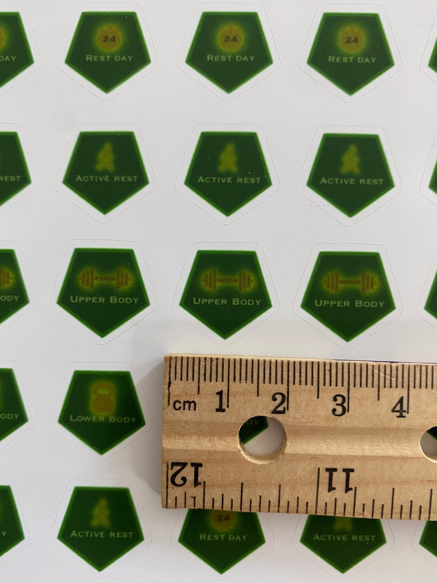 Upper and Lower Body Split - Workout Waterproof Journal Sticker