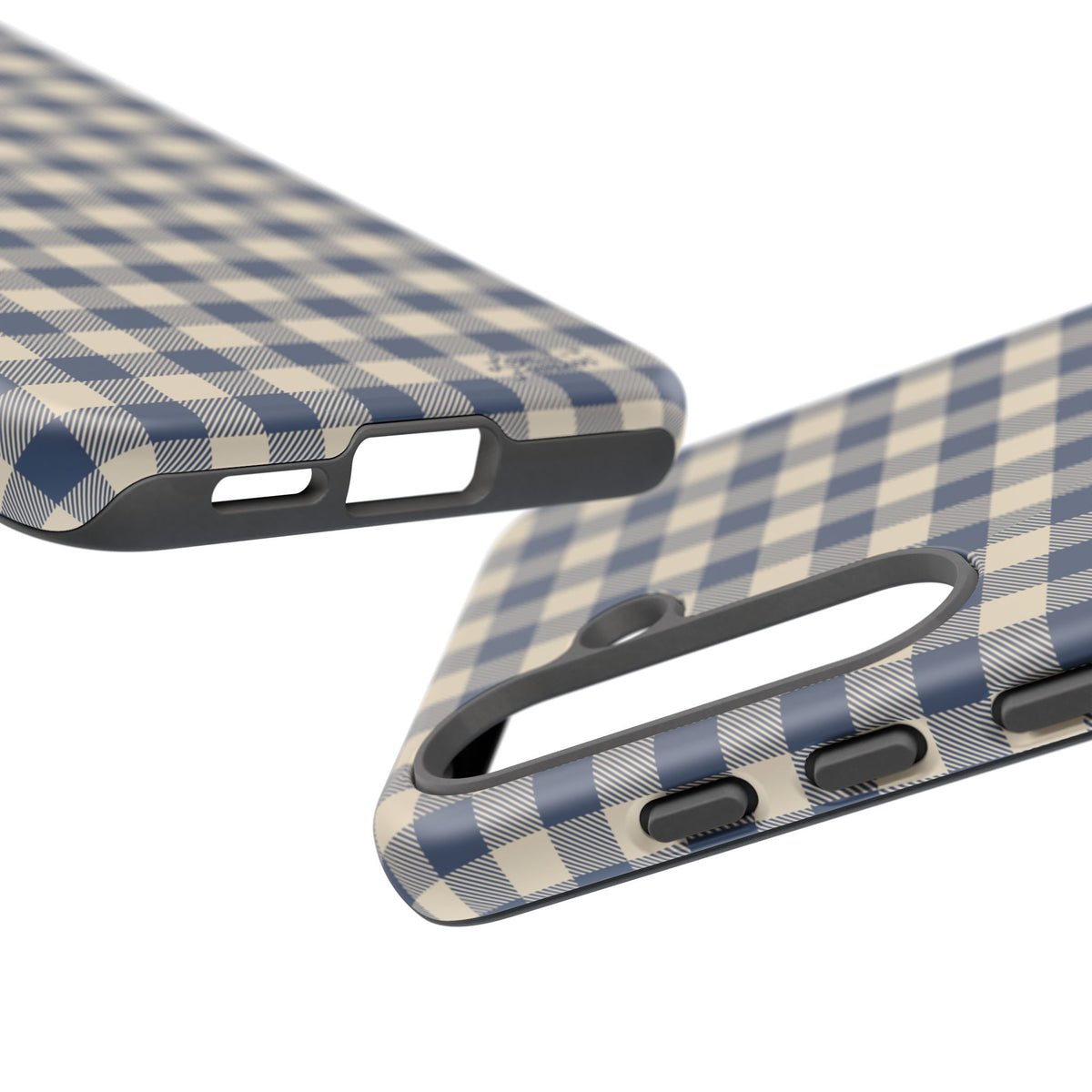 Navy Gingham Samsung Galaxy Phone Case - (Free U.S. Shipping)
