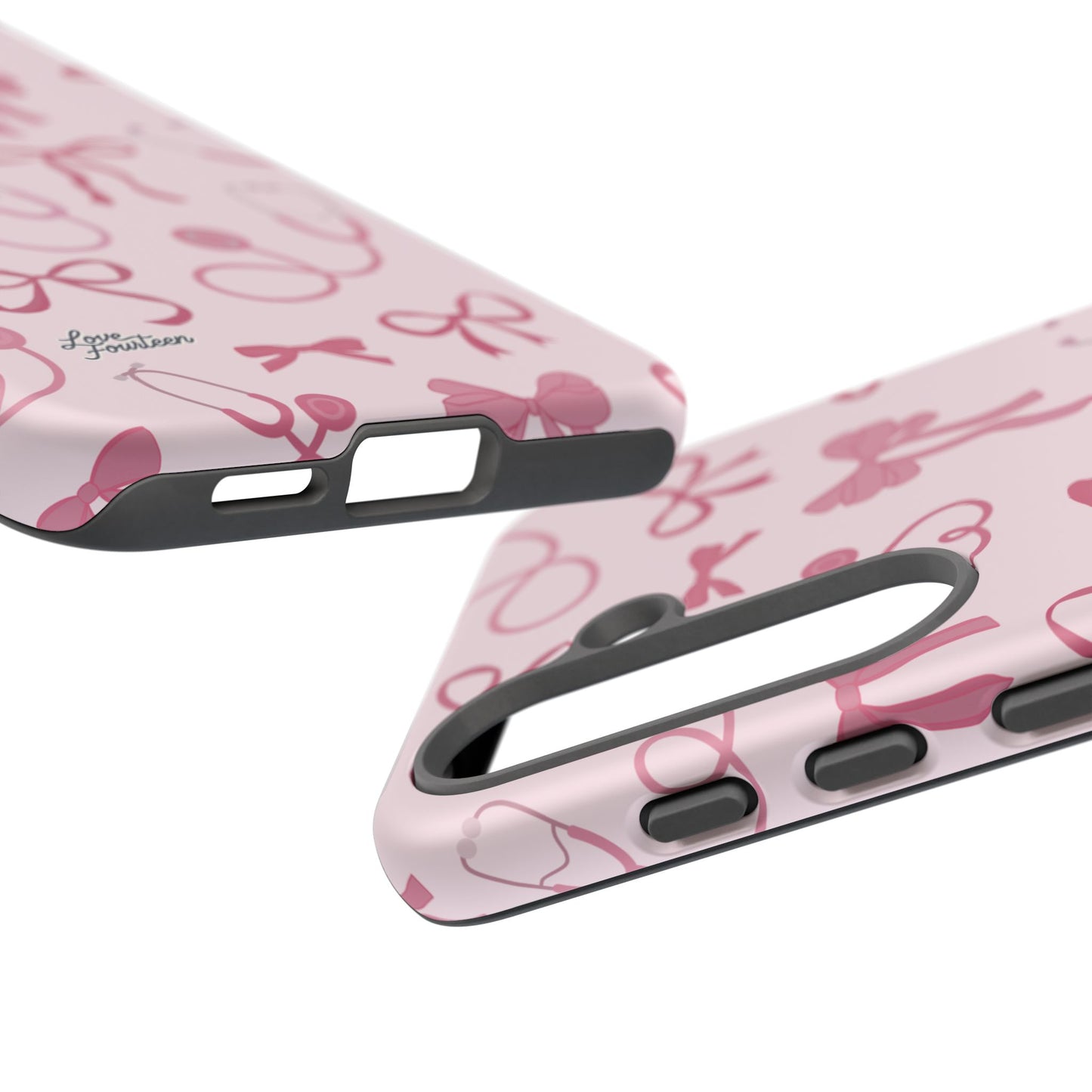 Pink Bow & Stethoscope Samsung Galaxy Phone Case - (Free U.S. Shipping)