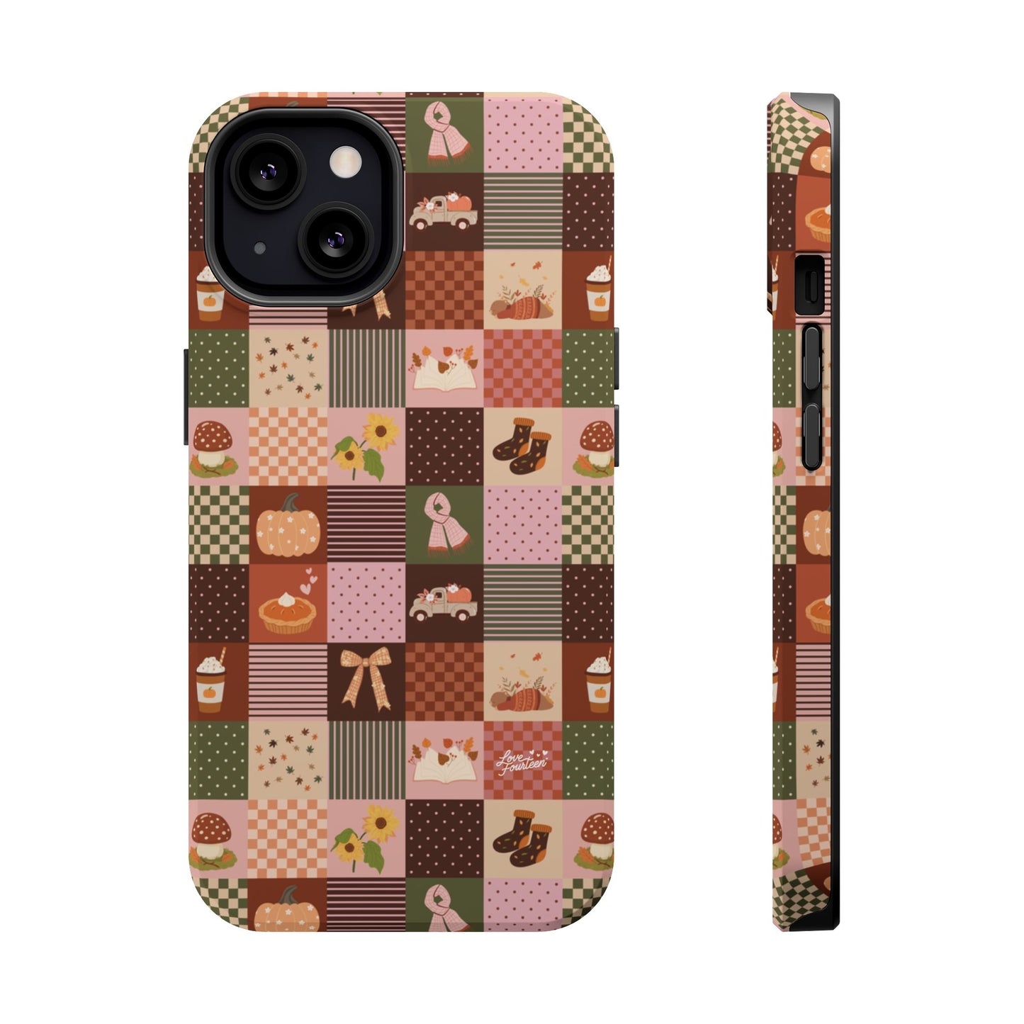 Autumn Patchwork iPhone Case - Magnetic Tough Case