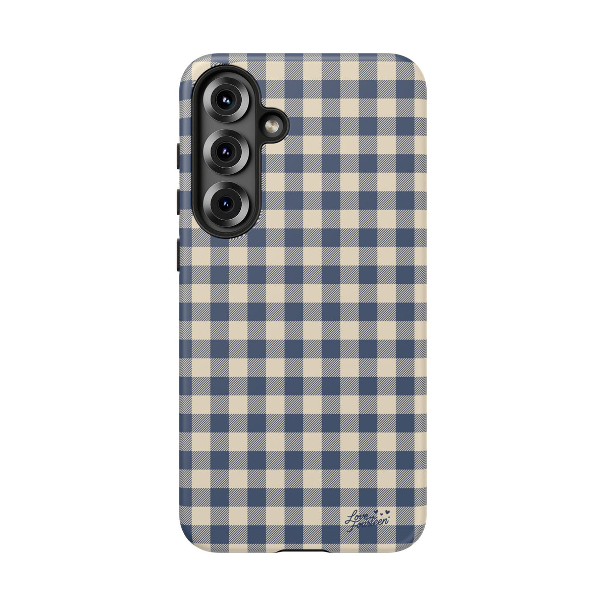 Navy Gingham Samsung Galaxy Phone Case - (Free U.S. Shipping)