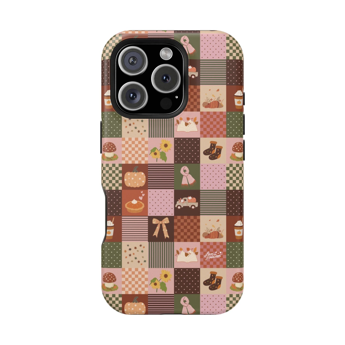 Autumn Patchwork iPhone Case - Magnetic Tough Case