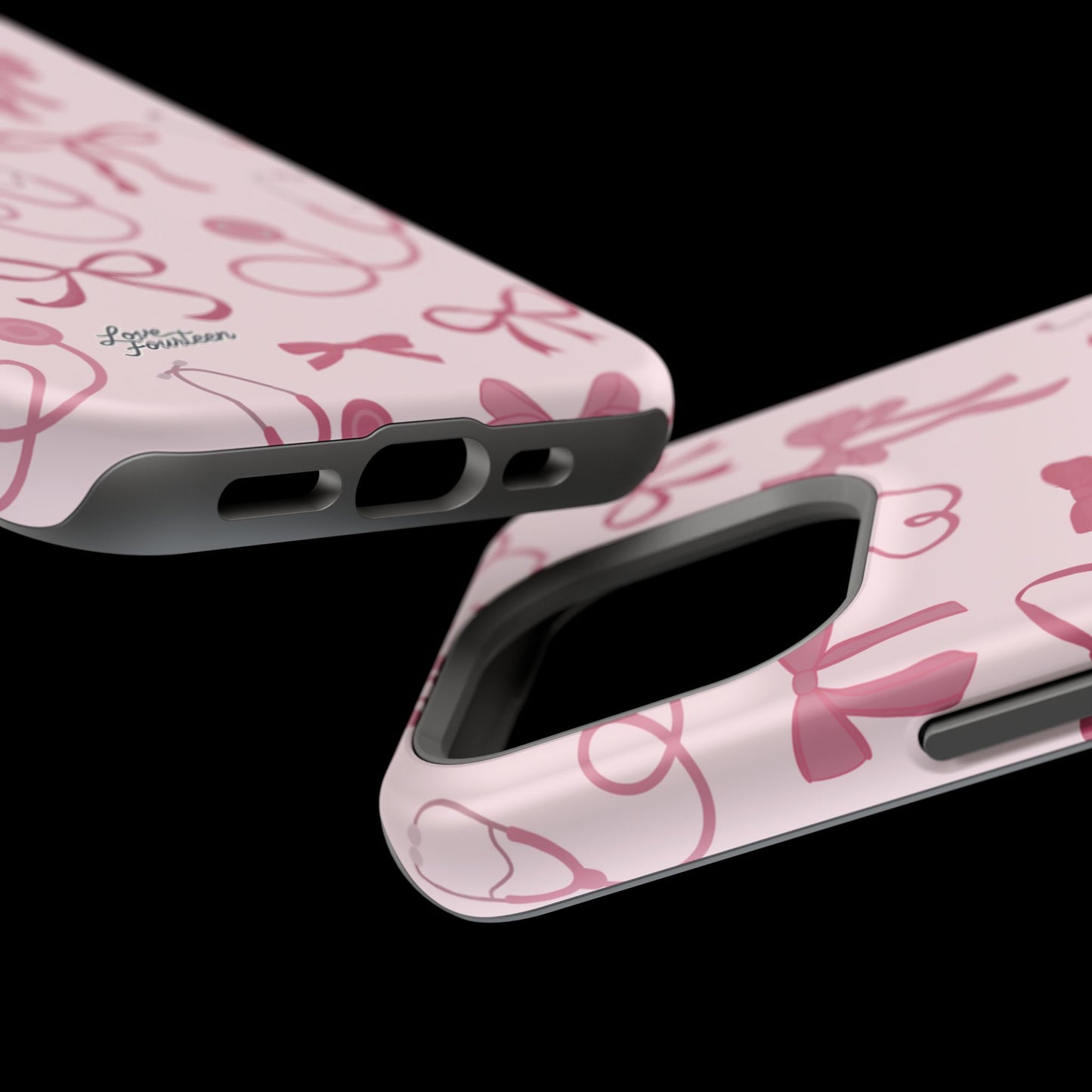 Pink Bow & Stethoscope iPhone Case - Magnetic Tough Case (Free U.S. Shipping)