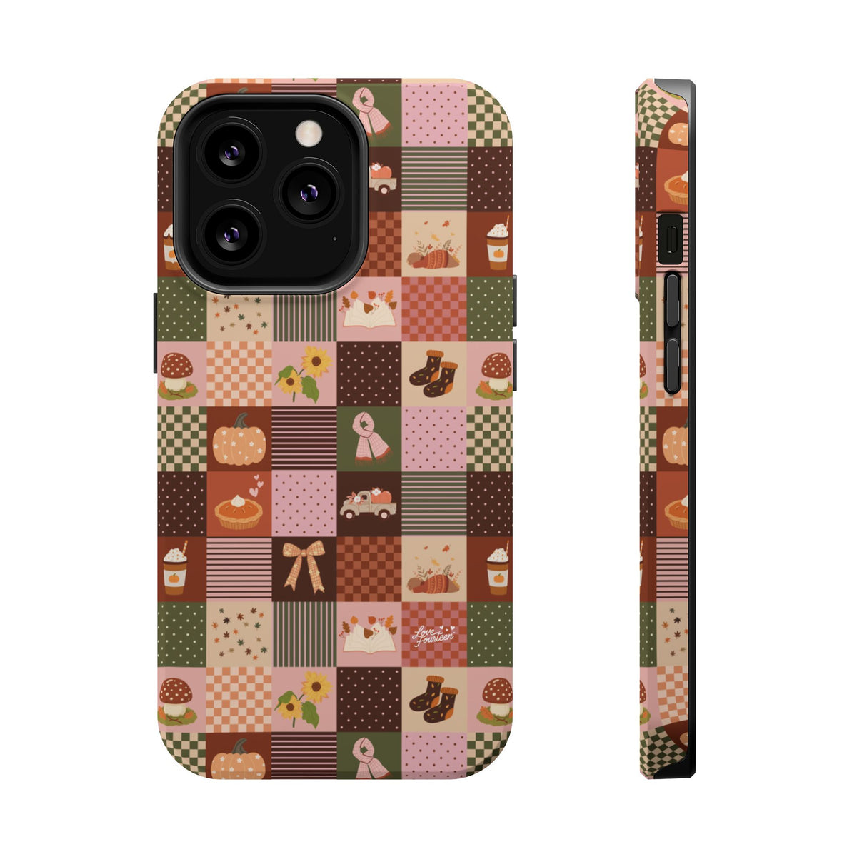 Autumn Patchwork iPhone Case - Magnetic Tough Case