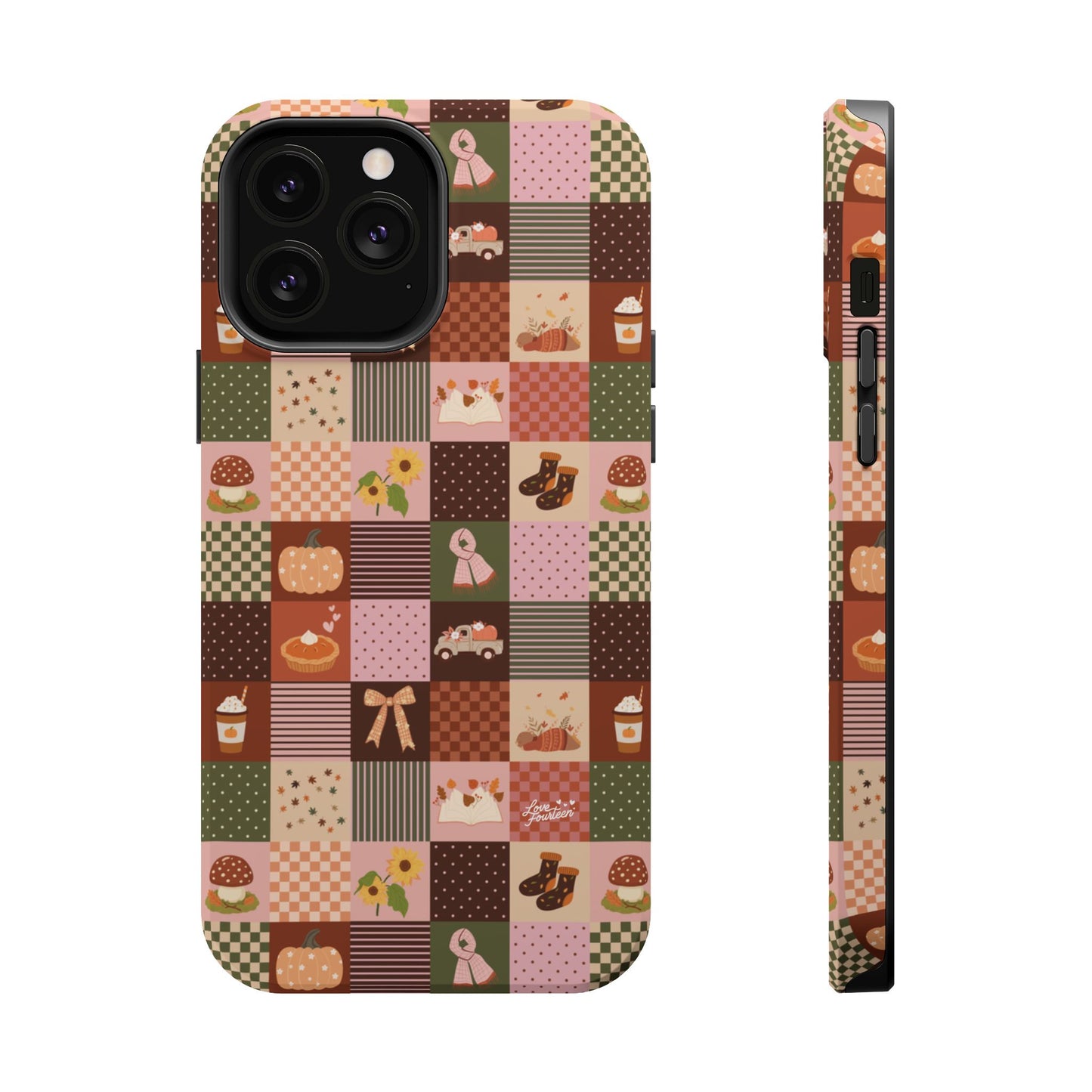 Autumn Patchwork iPhone Case - Magnetic Tough Case