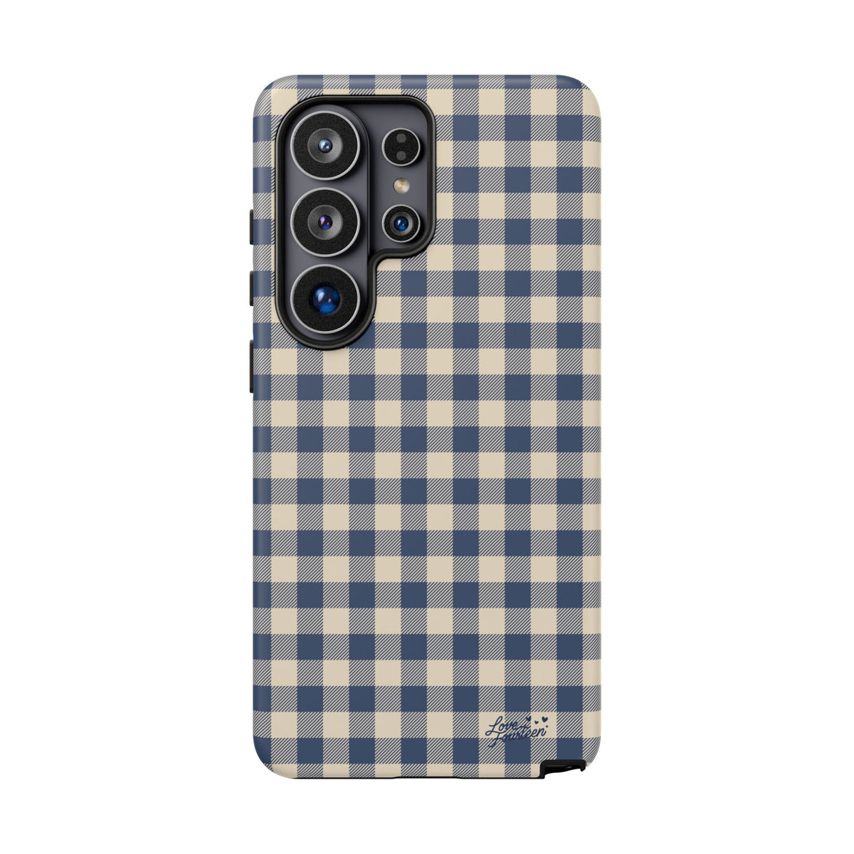 Navy Gingham Samsung Galaxy Phone Case - (Free U.S. Shipping)