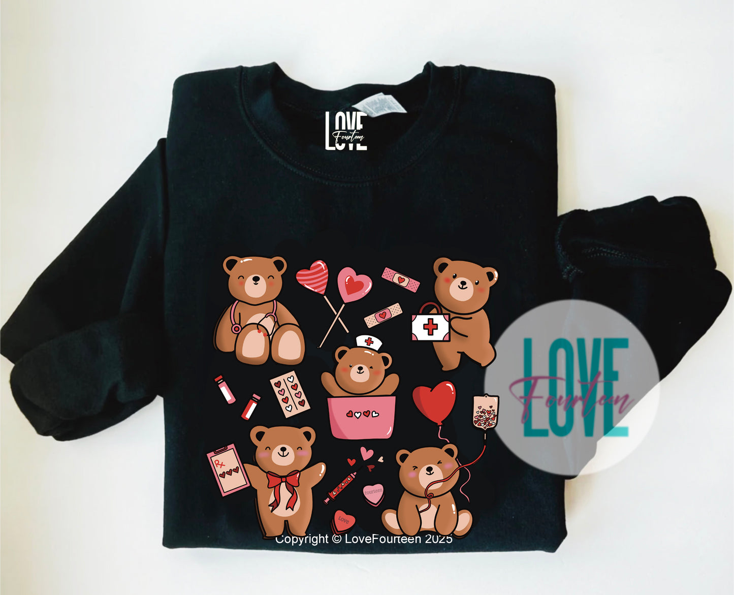 Valentine's Healthcare Teddy (T-Shirt & Crewneck Pre-Order)