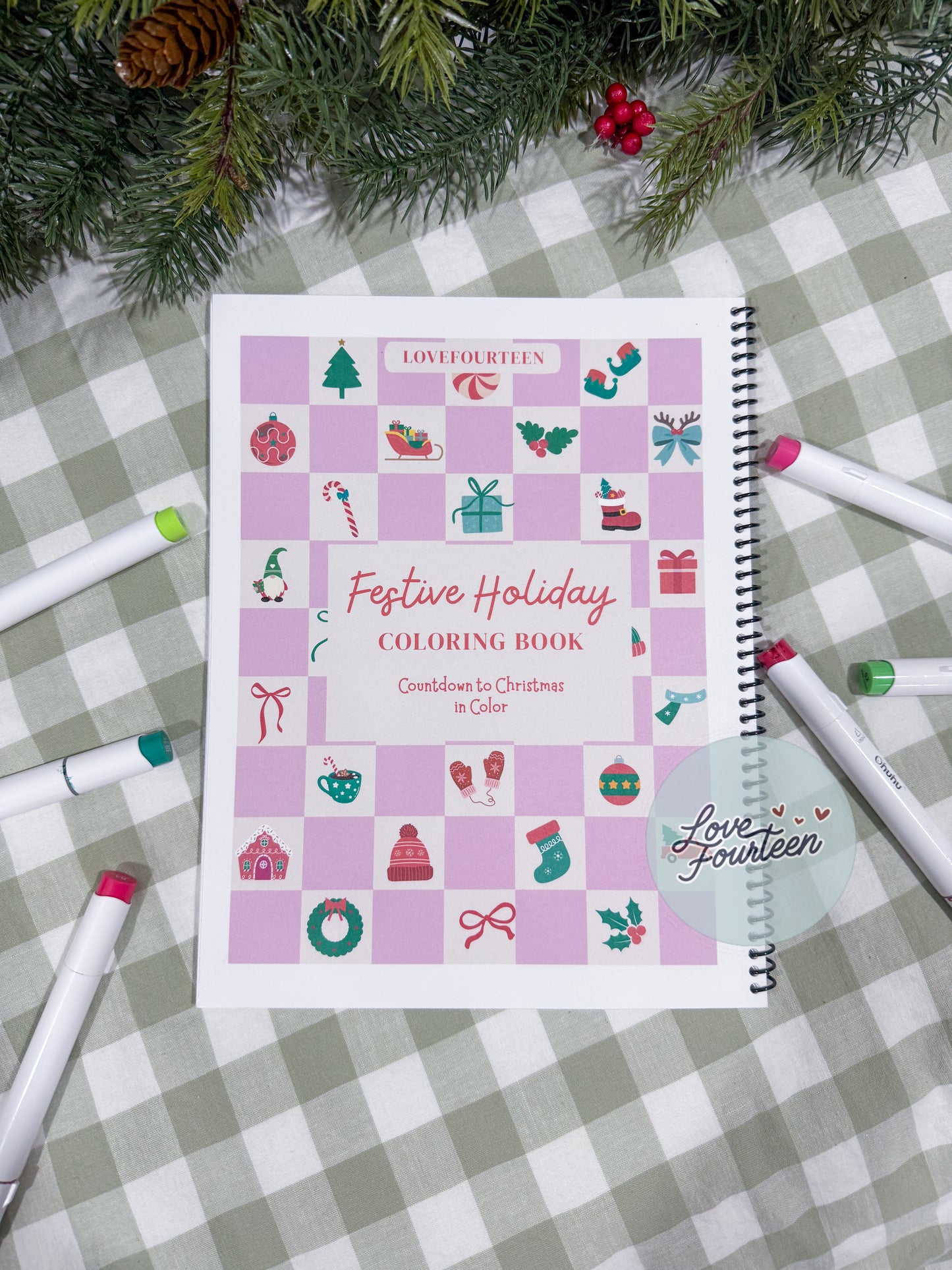 Festive Holiday - Coloring Book