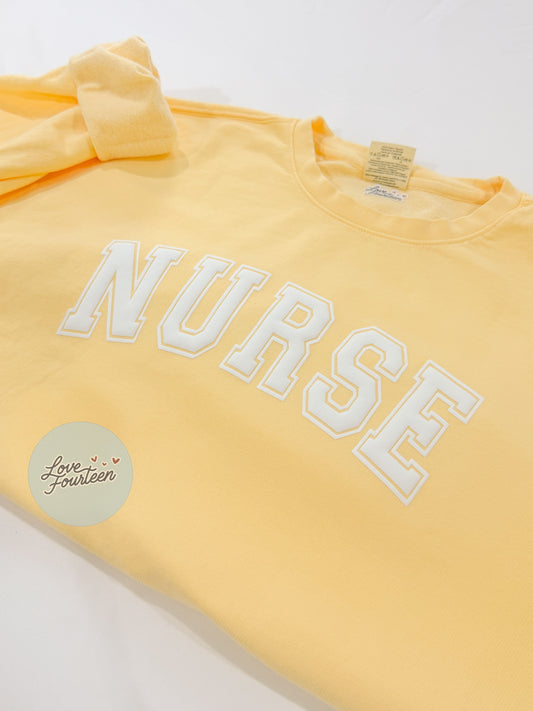 NURSE Puff Crewneck Sweatshirt
