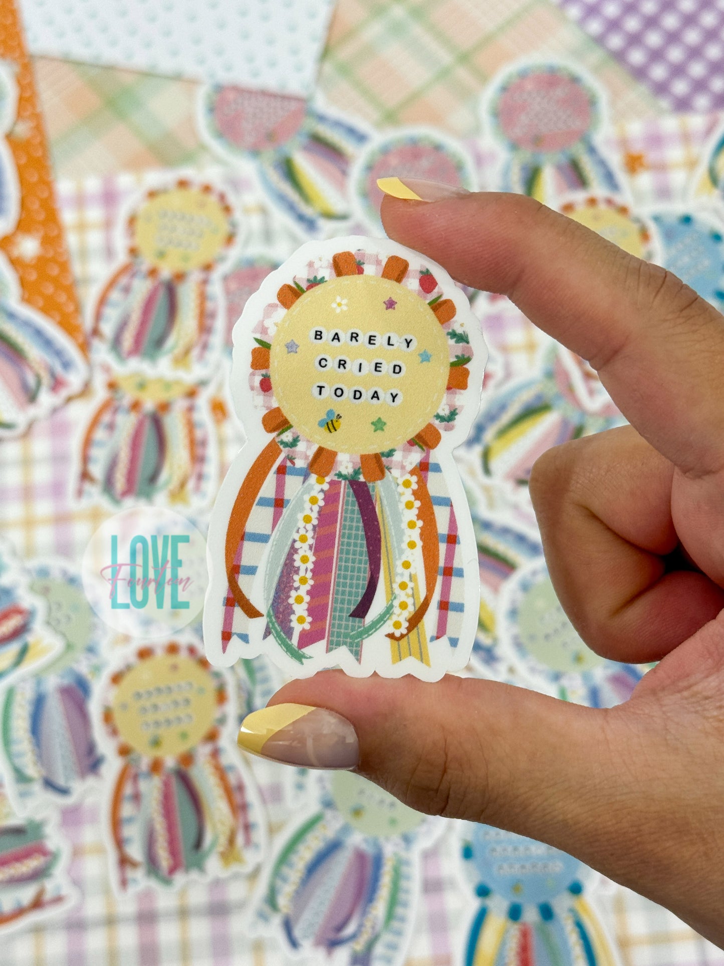 Ribbon Badge  - Die Cut Sticker (Multiple Designs Available)