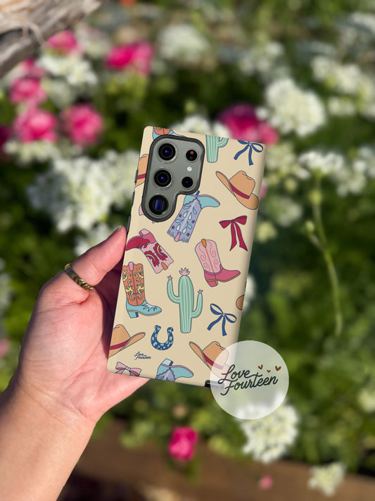 Boots & Bows Samsung Galaxy Phone Case (Free U.S. Shipping)