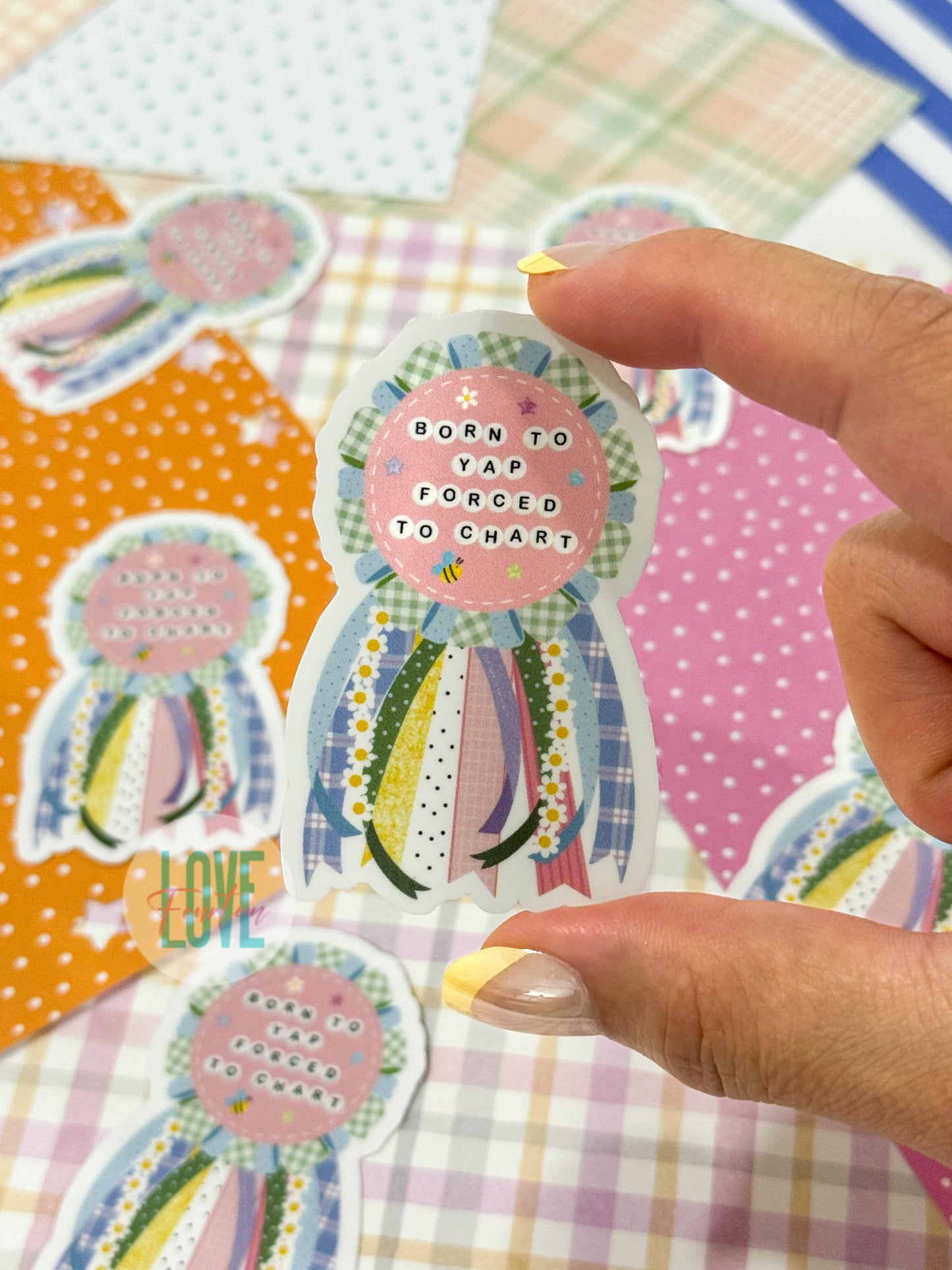 Ribbon Badge  - Die Cut Sticker (Multiple Designs Available)
