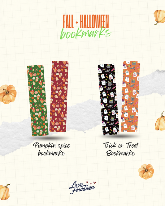 Healthcare Fall & Halloween Bookmark Set
