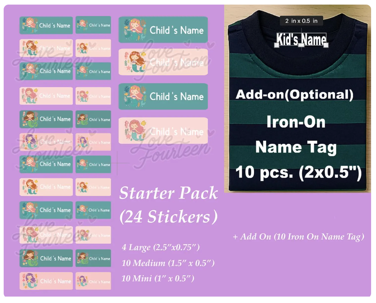 Mermaid Name Labels
