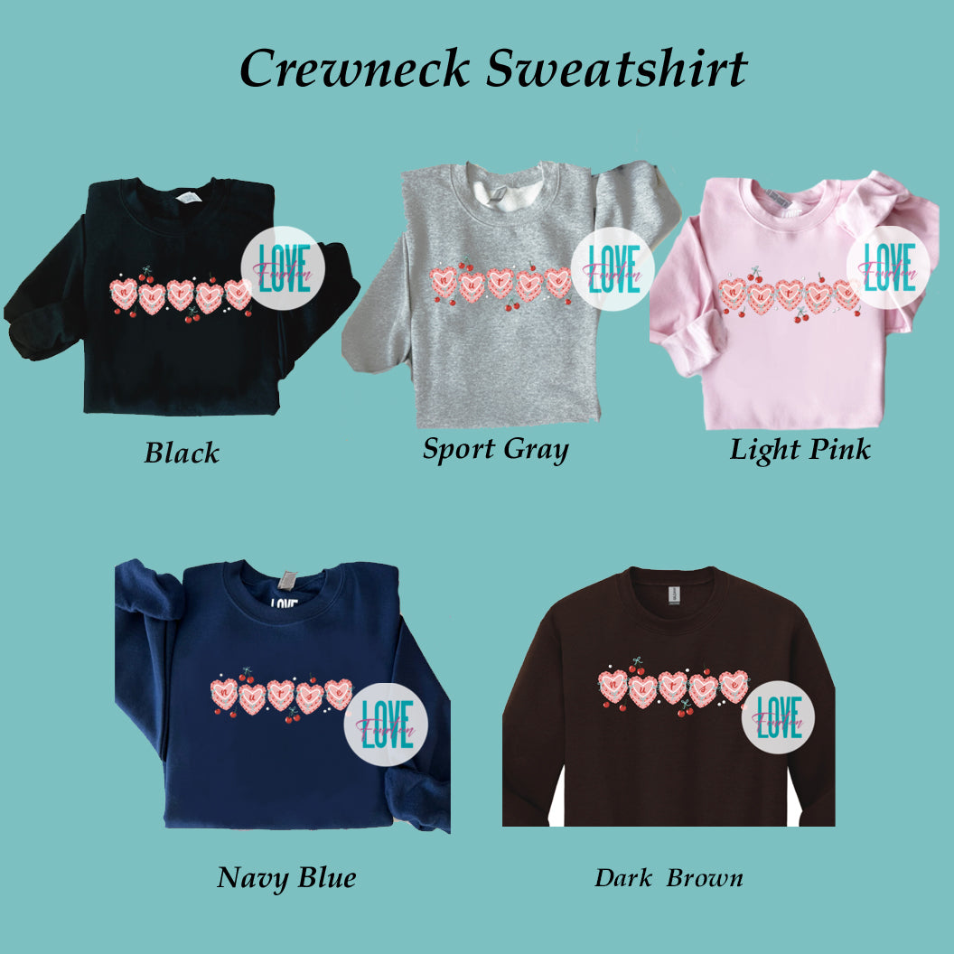 Valentine's Nurse Heart (T-Shirt & Crewneck)
