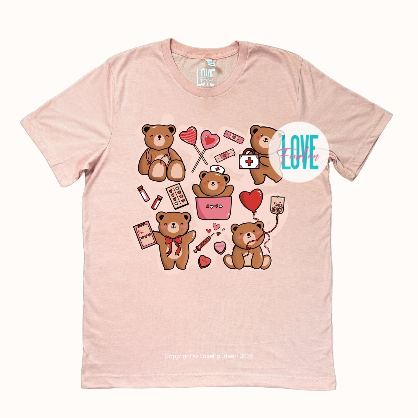 Valentine's Healthcare Teddy (T-Shirt & Crewneck Pre-Order)