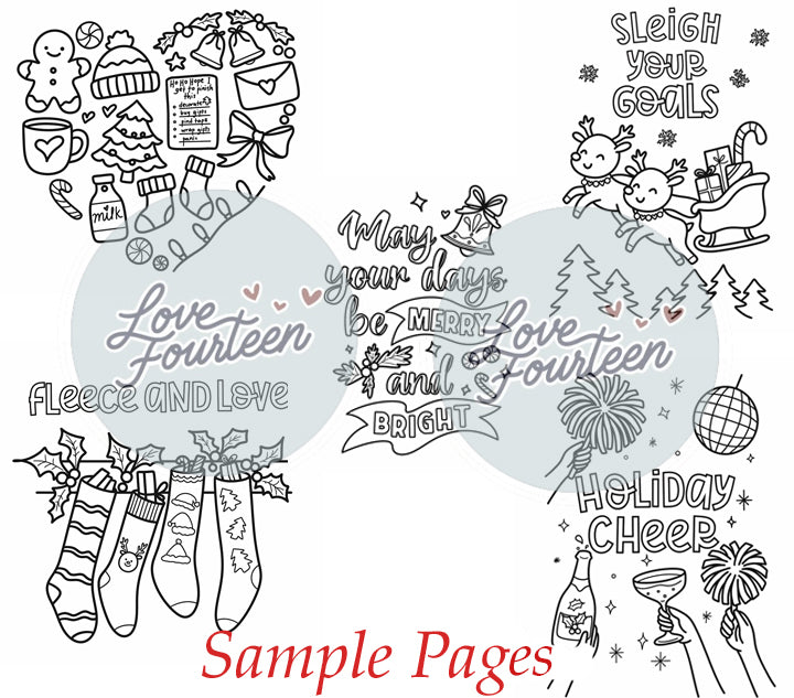 Festive Holiday - Coloring Book