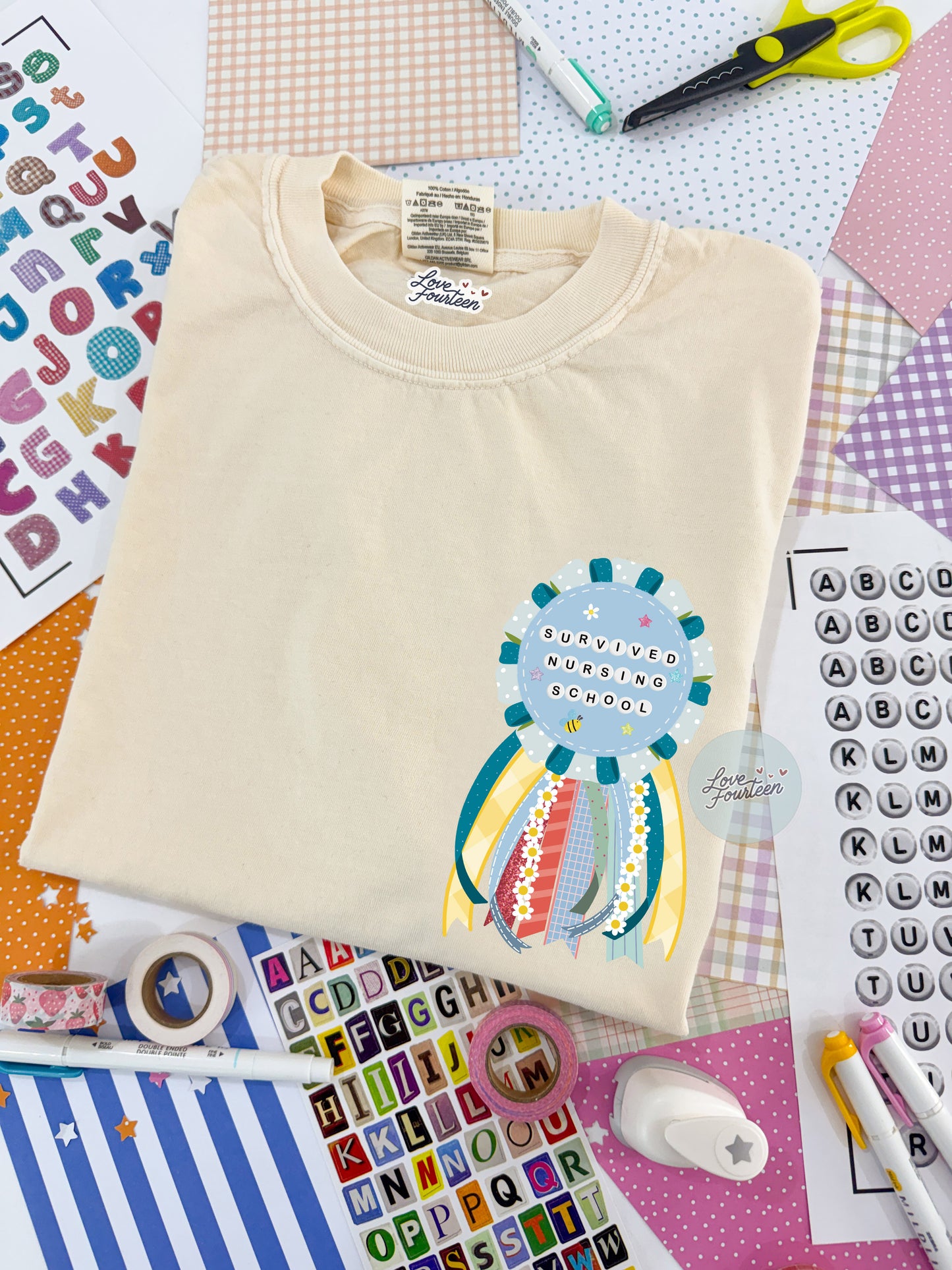 Ribbon Badge T-Shirt (Multiple Designs Available)