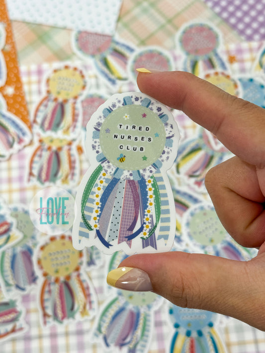 Ribbon Badge  - Die Cut Sticker (Multiple Designs Available)