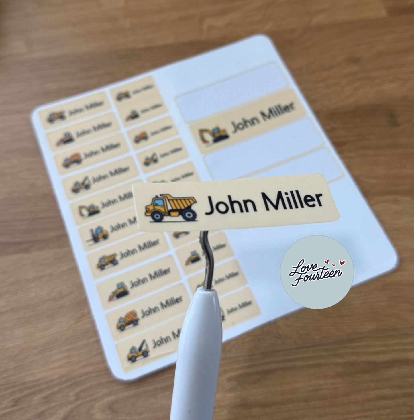 Construction Name Labels