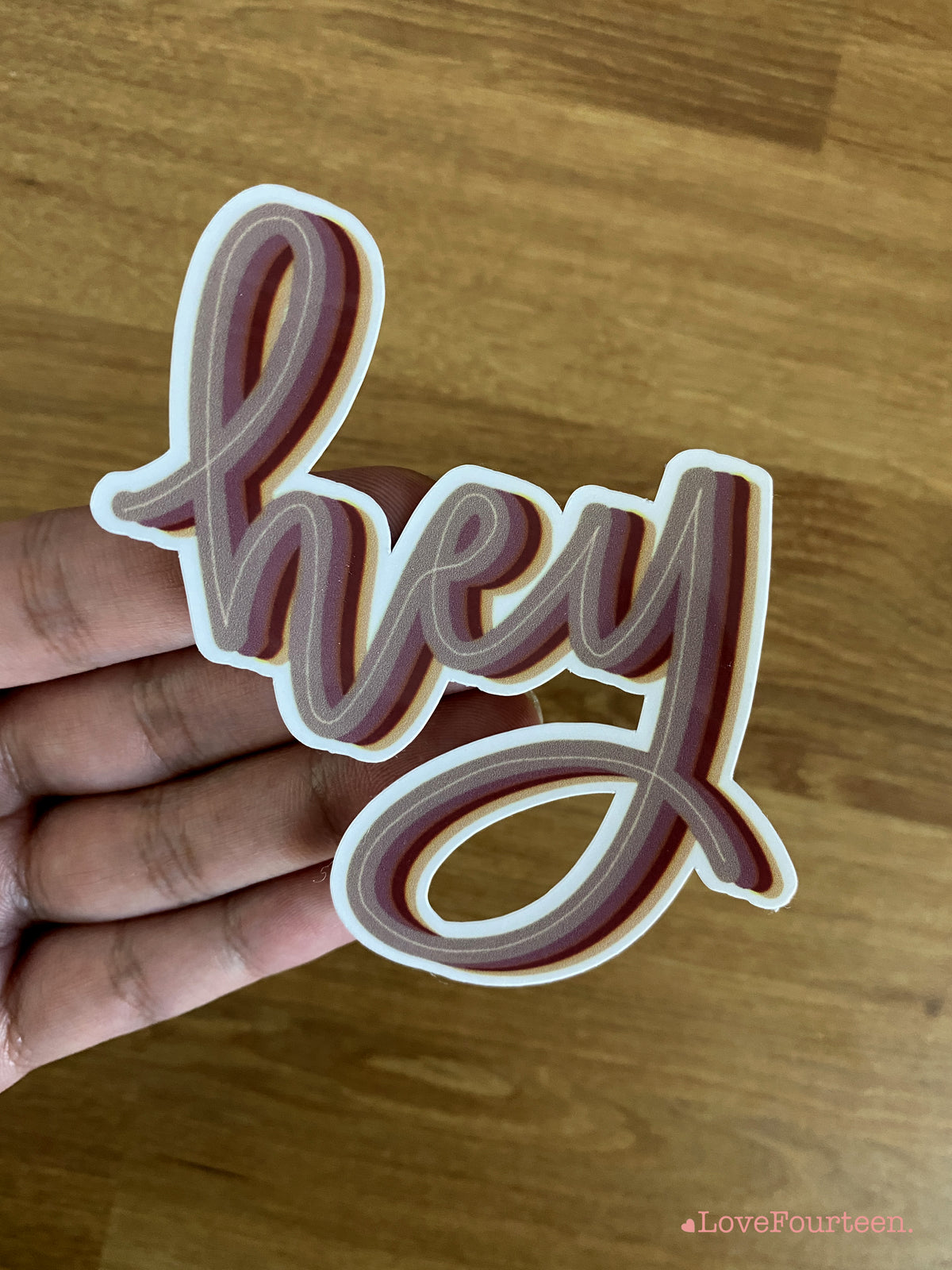 Sticker Heyy Hey - Waterproof Die Cut Sticker – LoveFourteen