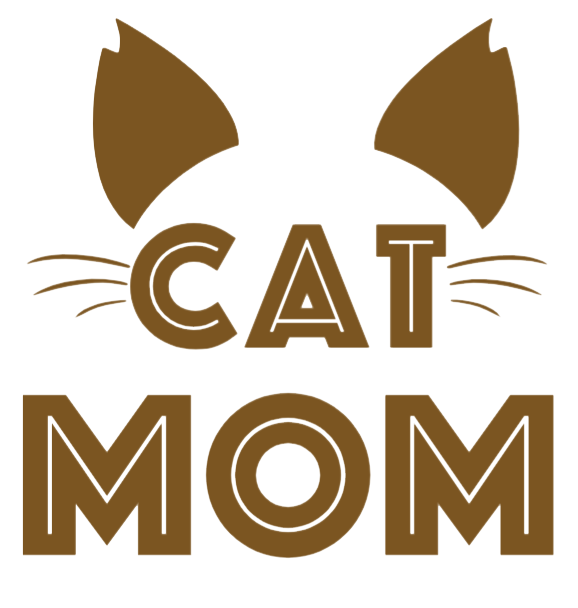 Sample of the Gold cat mom vinyl sticker