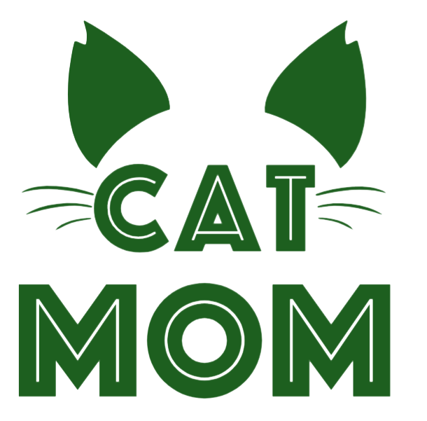 Sample of the Green cat mom vinyl sticker