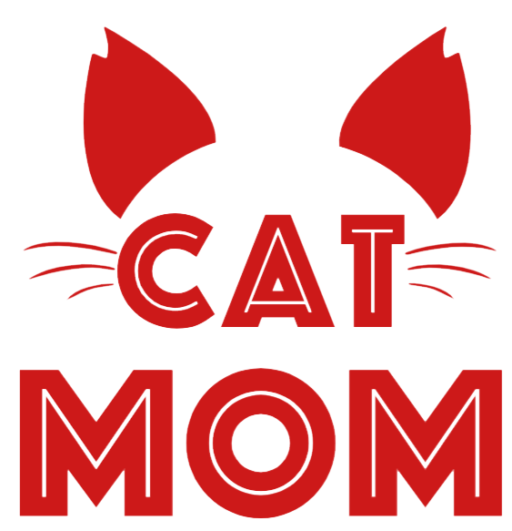 Sample of the Red cat mom vinyl sticker