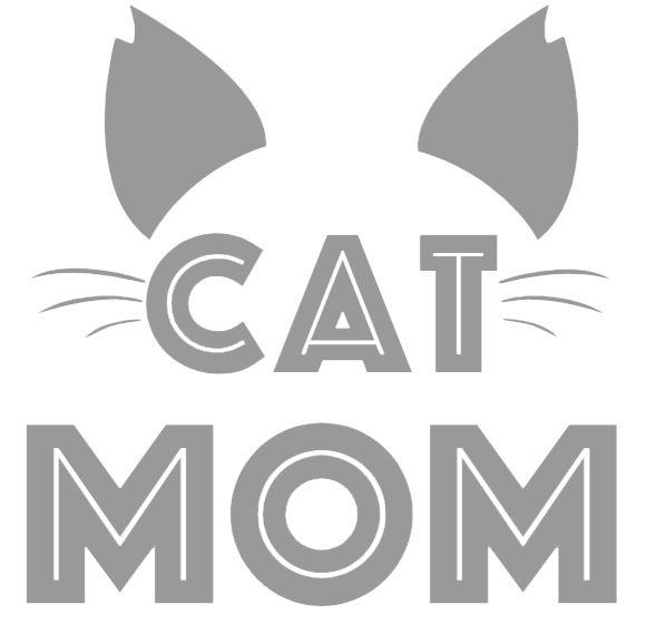 Sample of the Silver cat mom vinyl sticker